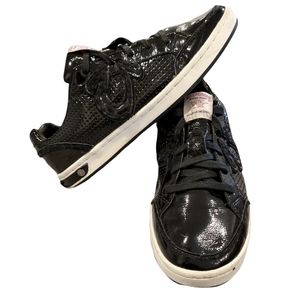 Men's True Religion Black Patent Leather Low Top